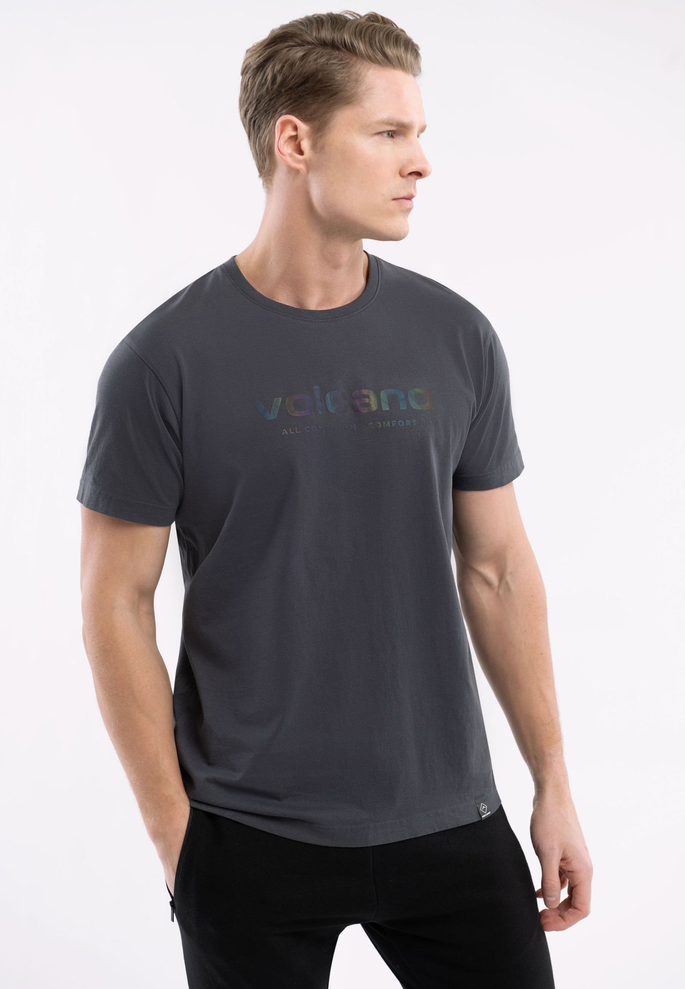 Volcano T-Shirt T-Holm Graphite XXL