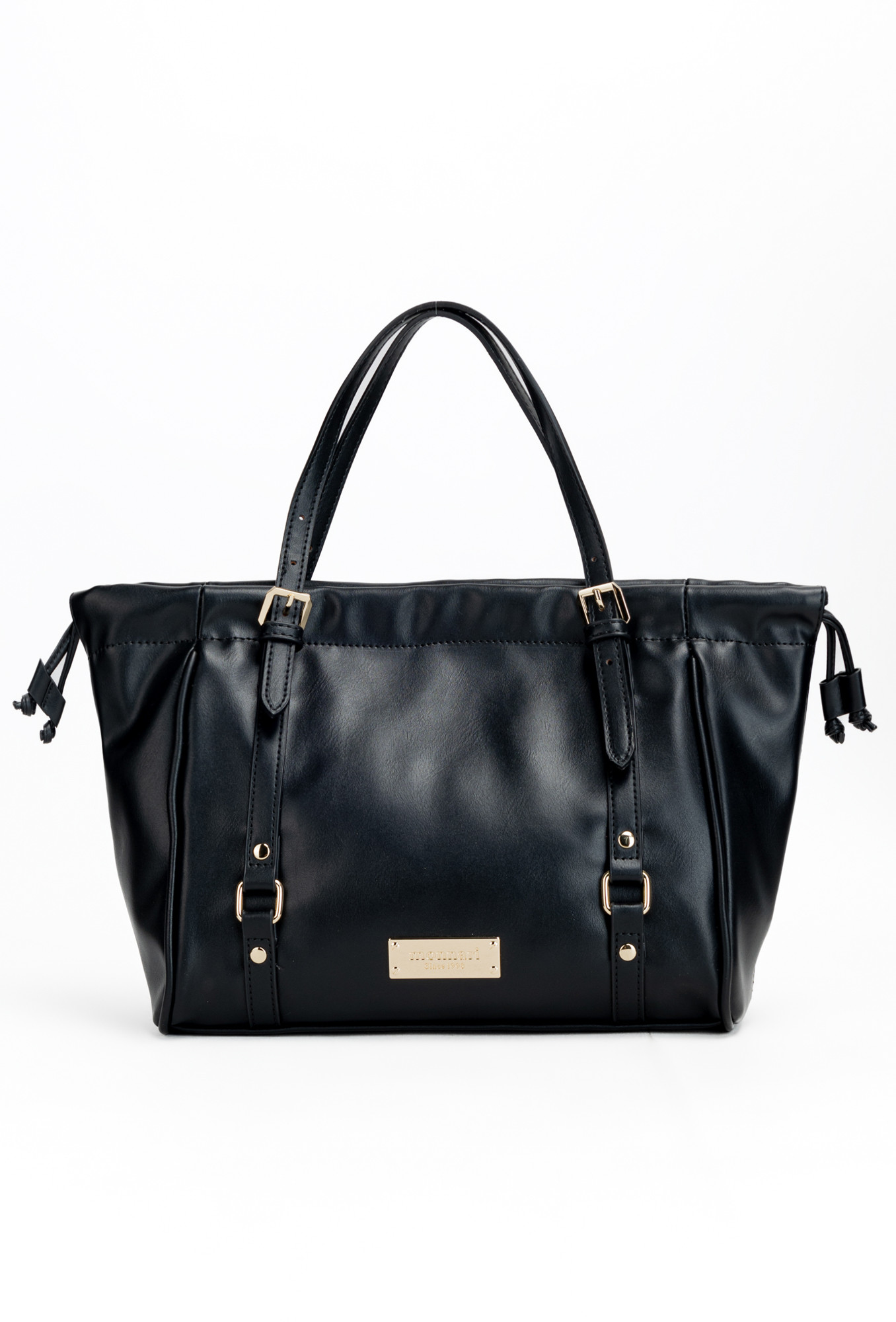 Monnari Bags Dámská kabelka s ozdobnými popruhy černá OS
