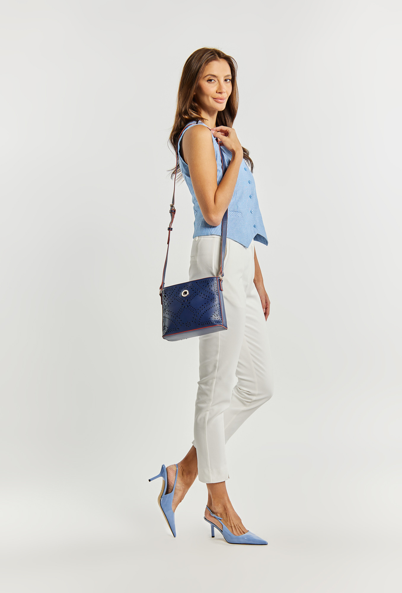 Monnari Bags Dámská kabelka se zajímavým vzorem Navy Blue OS
