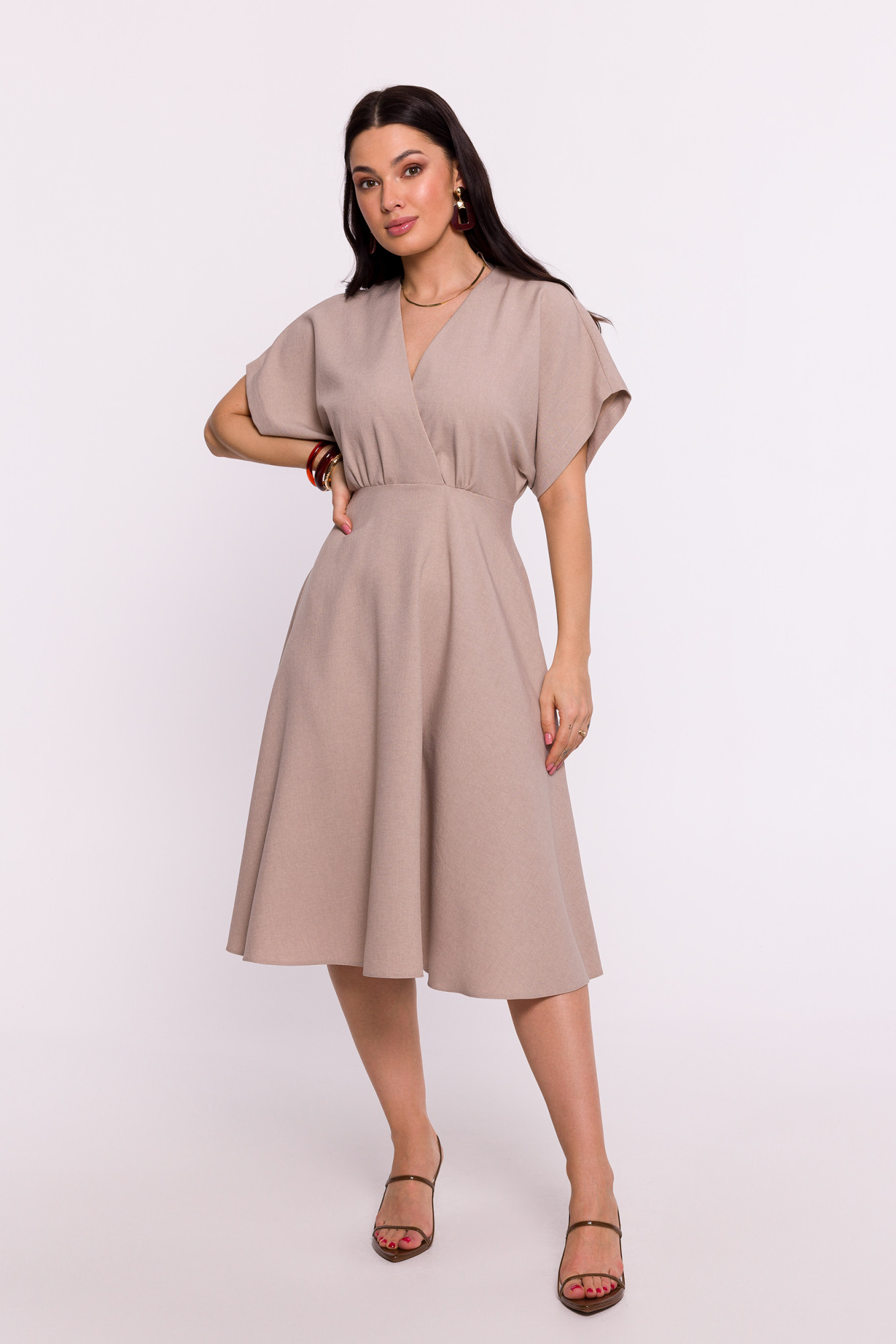 Šaty BeWear B278 Beige M