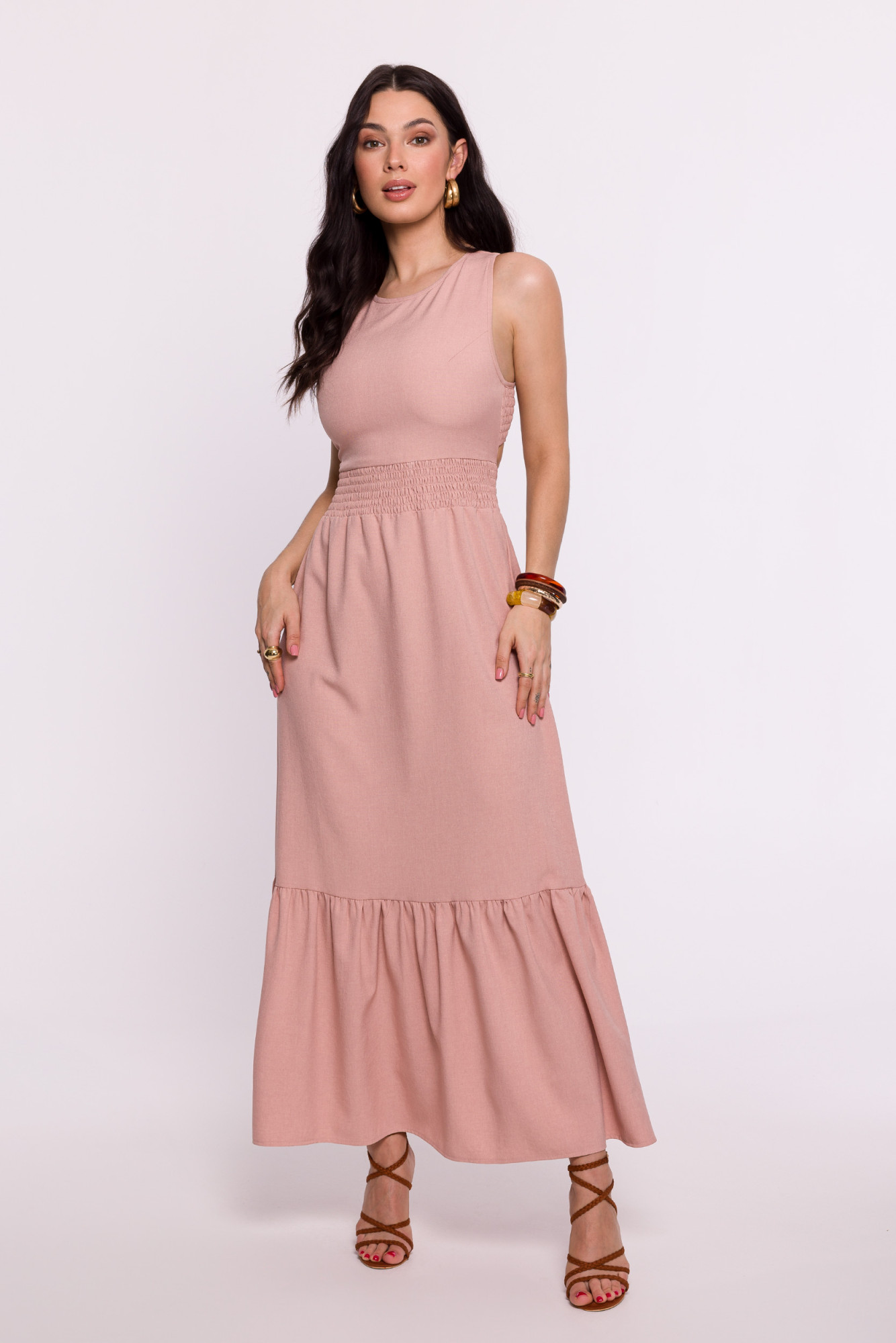 Šaty BeWear B281 Pink M