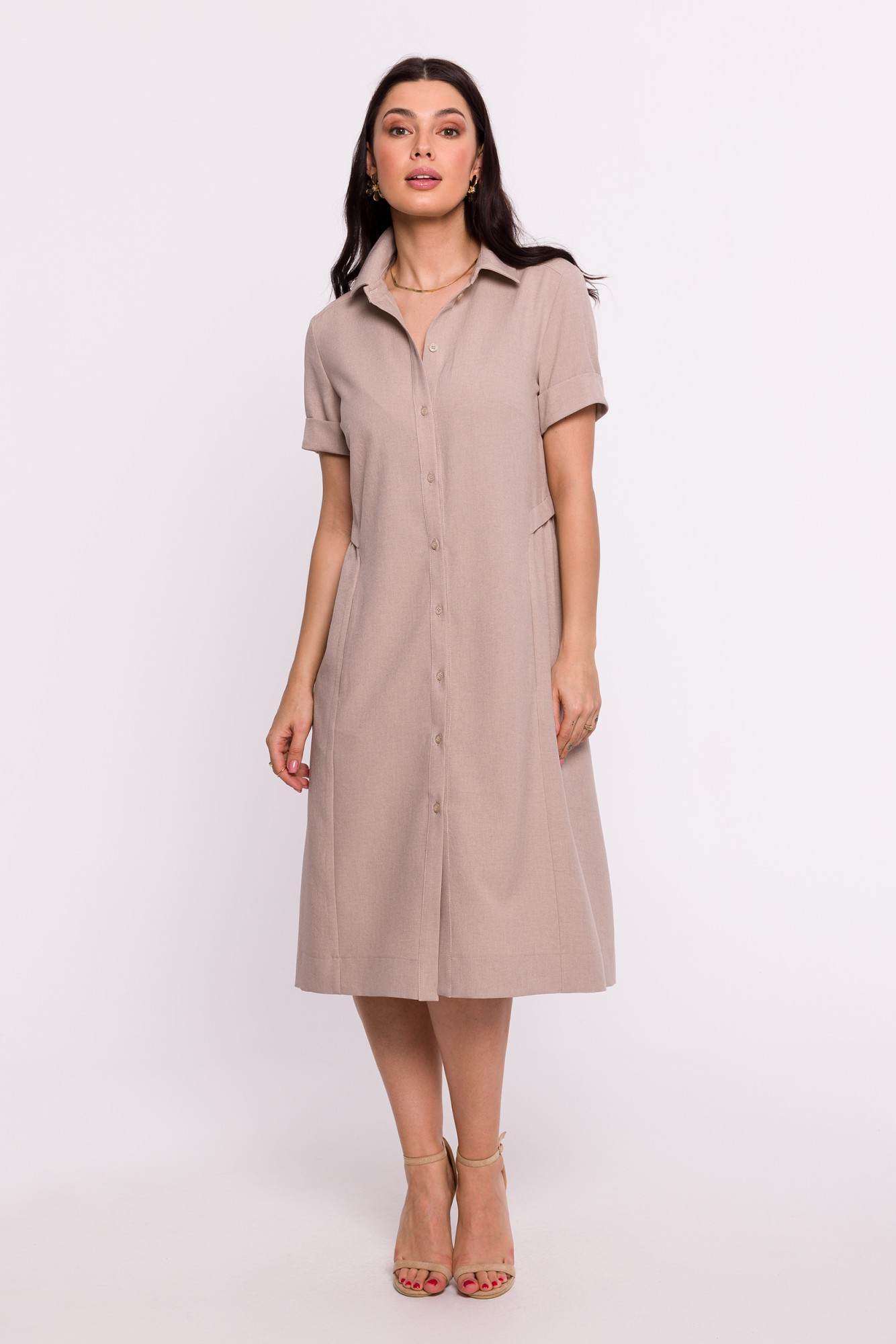 Šaty BeWear B282 Beige M