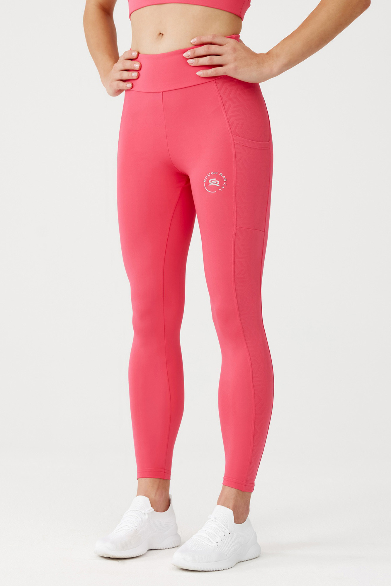 Drsné radikální legíny Joy Long Pink S