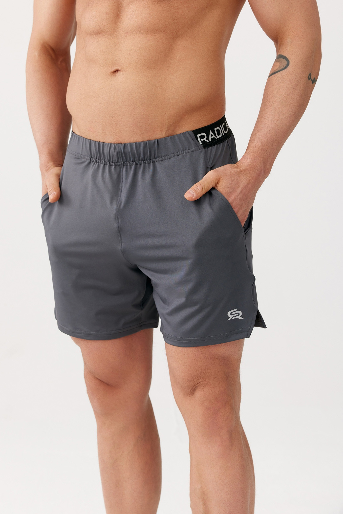 Rough Radical Shorts Split Shorts Dark Grey S