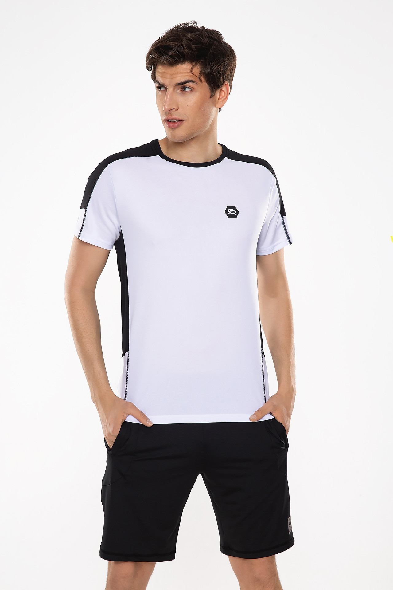 Tričko Rough Radical Double Tee White/Black M