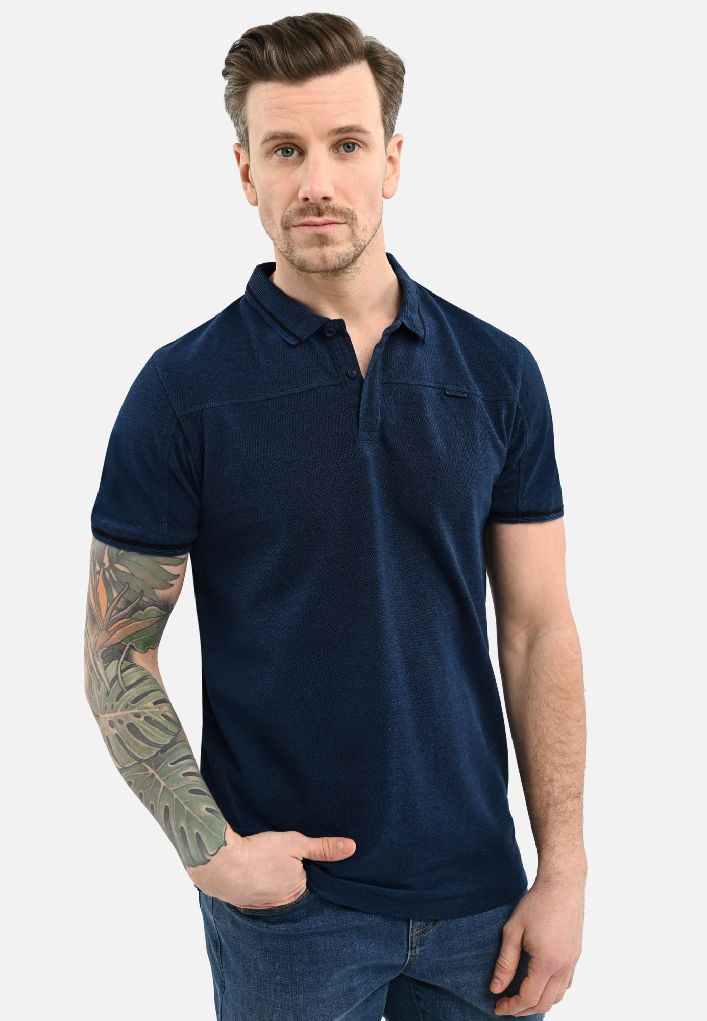 Volcano Polo Tričko O-SALLY Navy Blue M