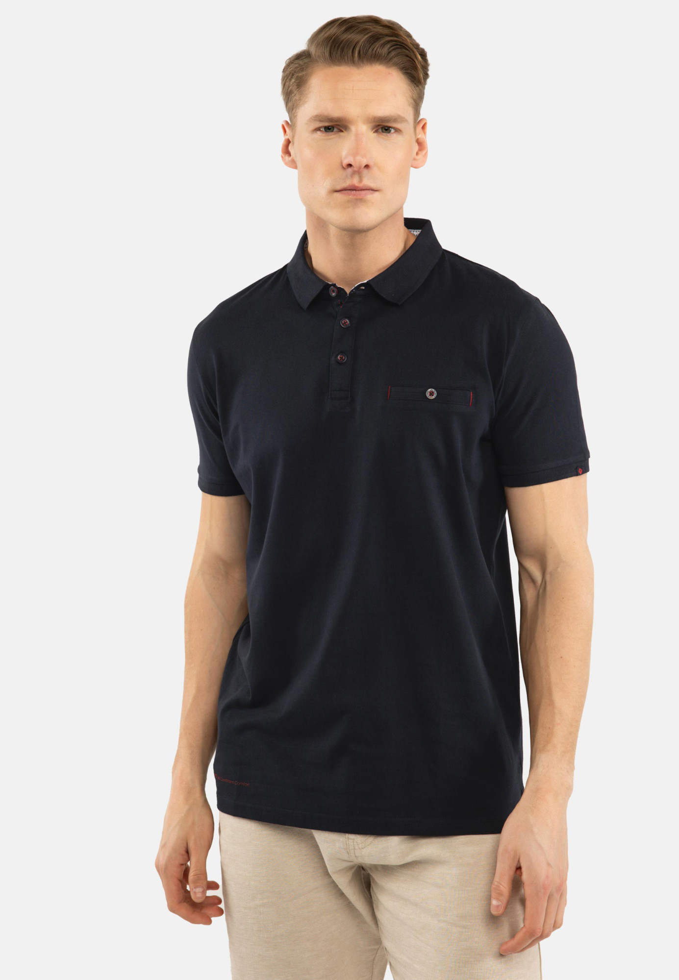 Tričko Volcano Polo O-DYLAN Navy Blue M