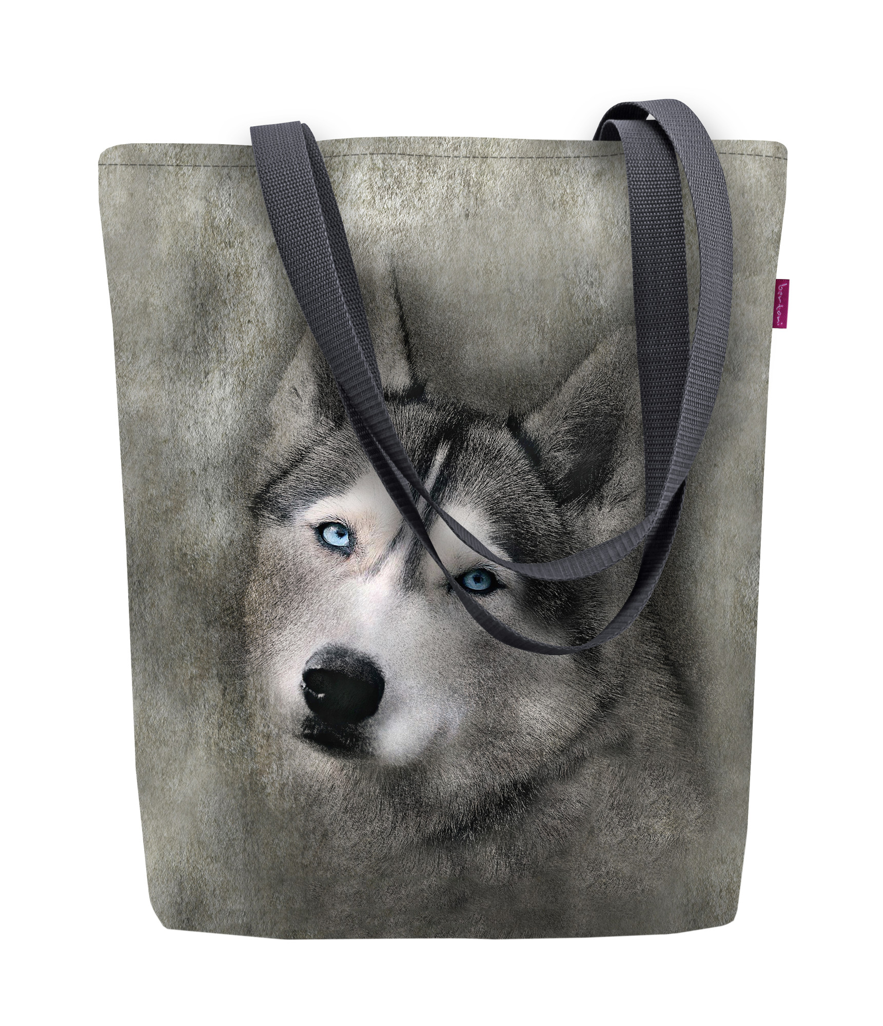 Bertoni Plátěná taška Sunny Husky Grey 29 cm x 40 cm x 36 cm x 8 cm