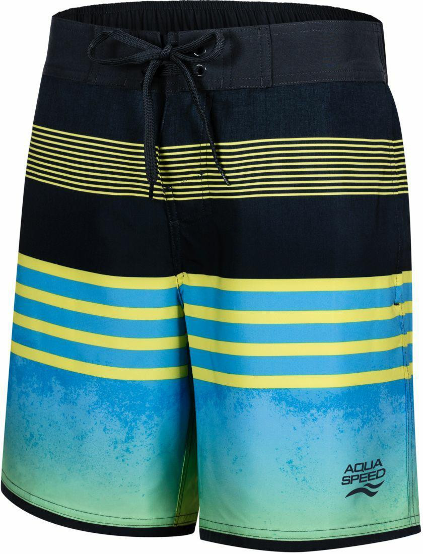 AQUA SPEED Plavecké šortky Nolan Blue/Yellow/Black L