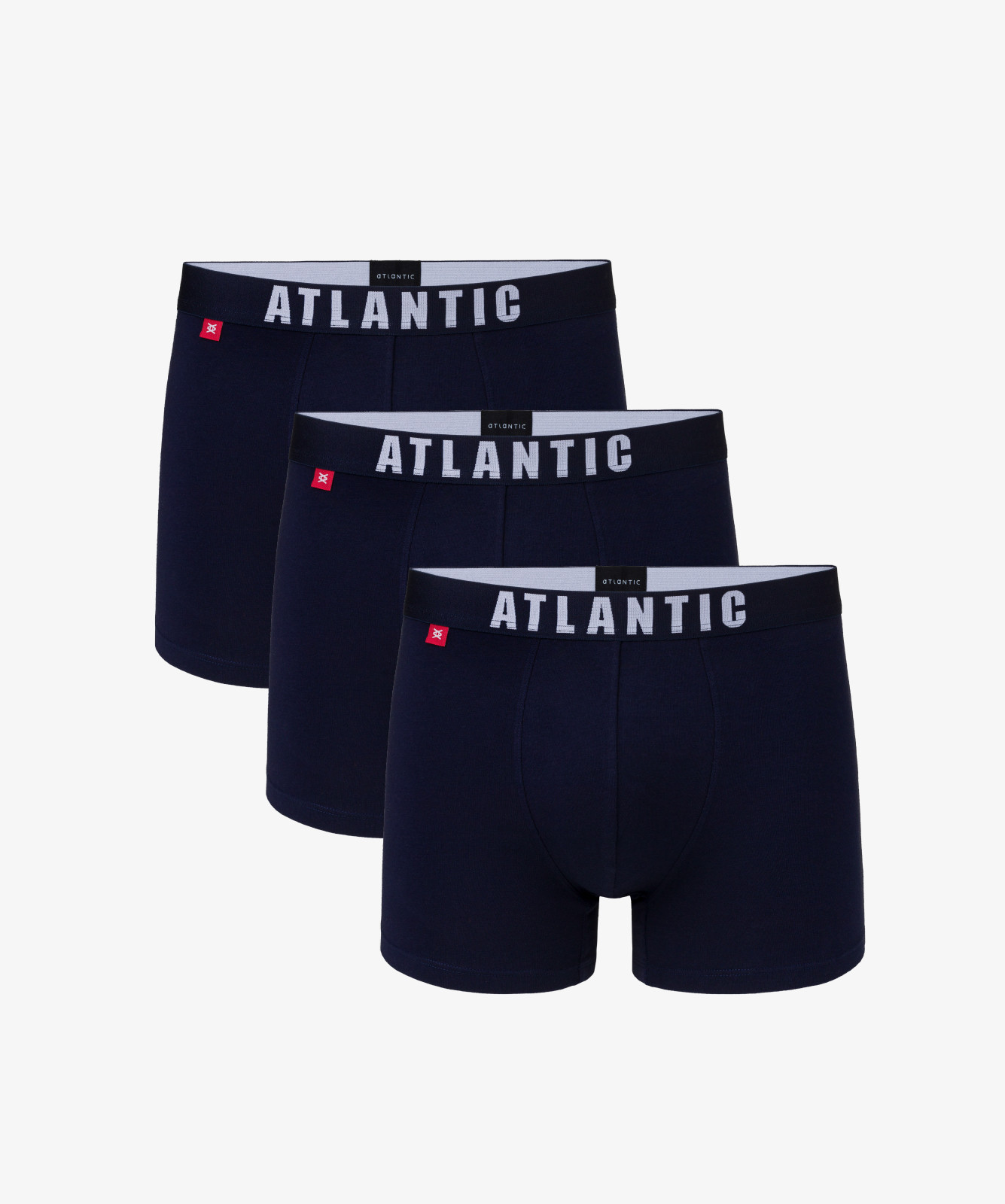 Pánské boxerky ATLANTIC 3Pack - tmavě modrá Velikost: L