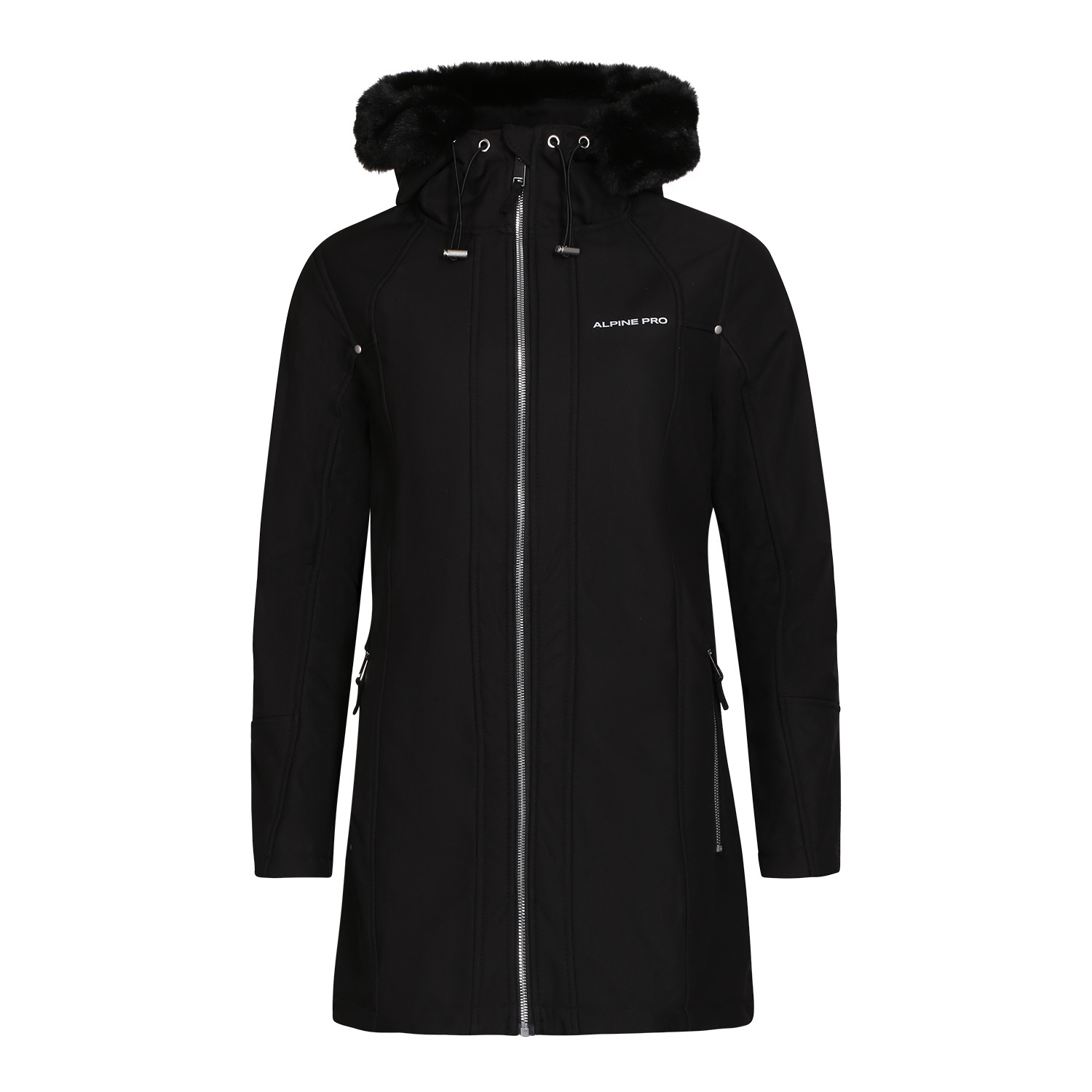 Dámský kabát ALPINE PRO LAKEMA black Velikost: XS