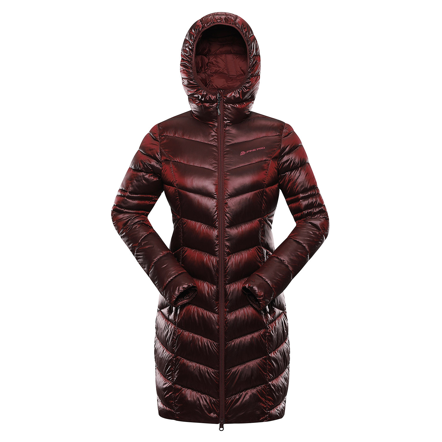 Dámský hi-therm kabát ALPINE PRO OREFA merlot XS