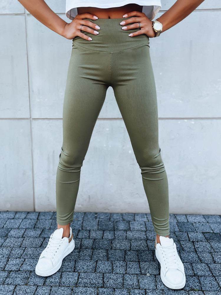 Dámské legíny LOOK ME zelené Dstreet UY1618 L / XL