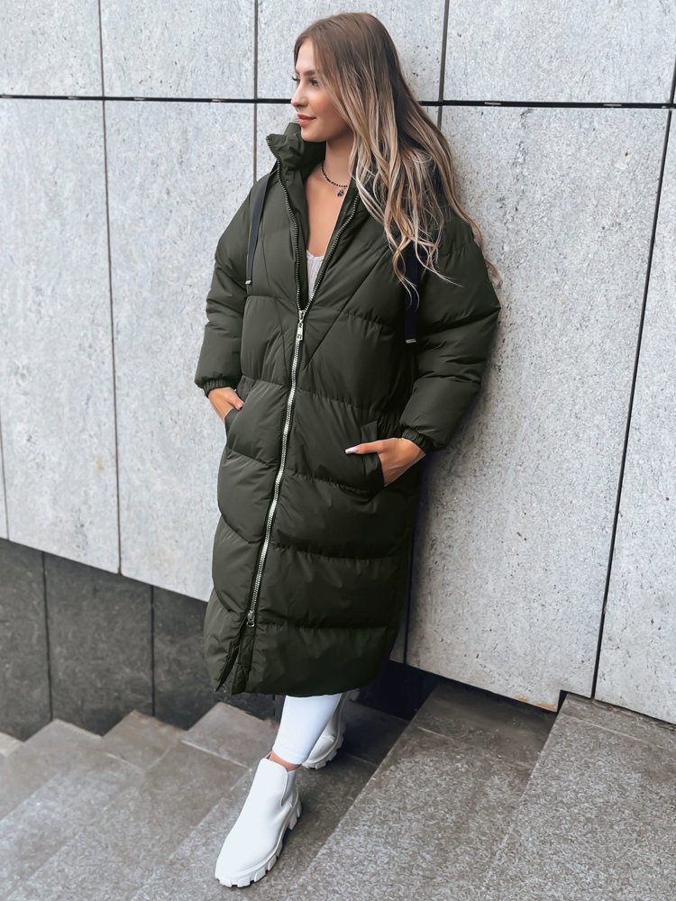 COZYSEASON dámská zimní bunda zelená Dstreet TY3760 Velikost: XL