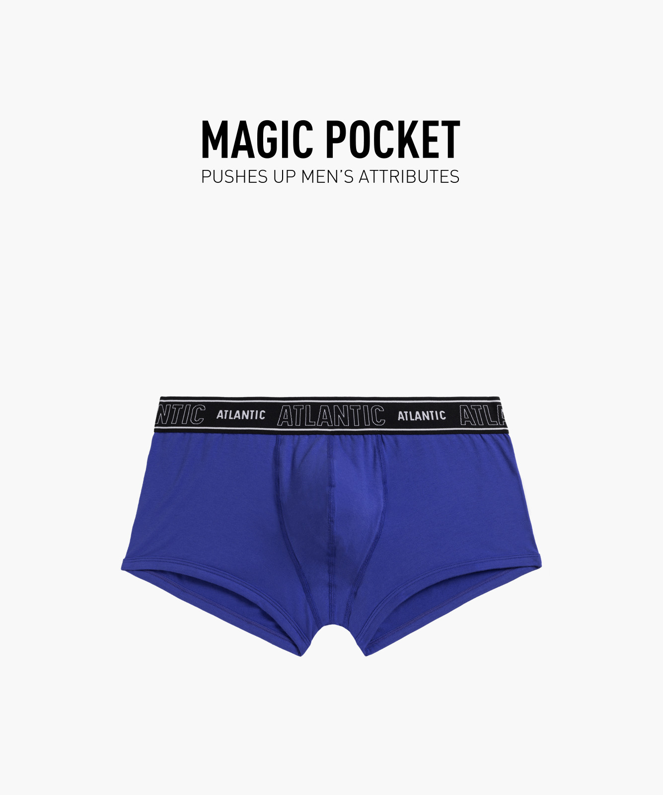 Pánské boxerky ATLANTIC Magic Pocket - fialové Velikost: XL