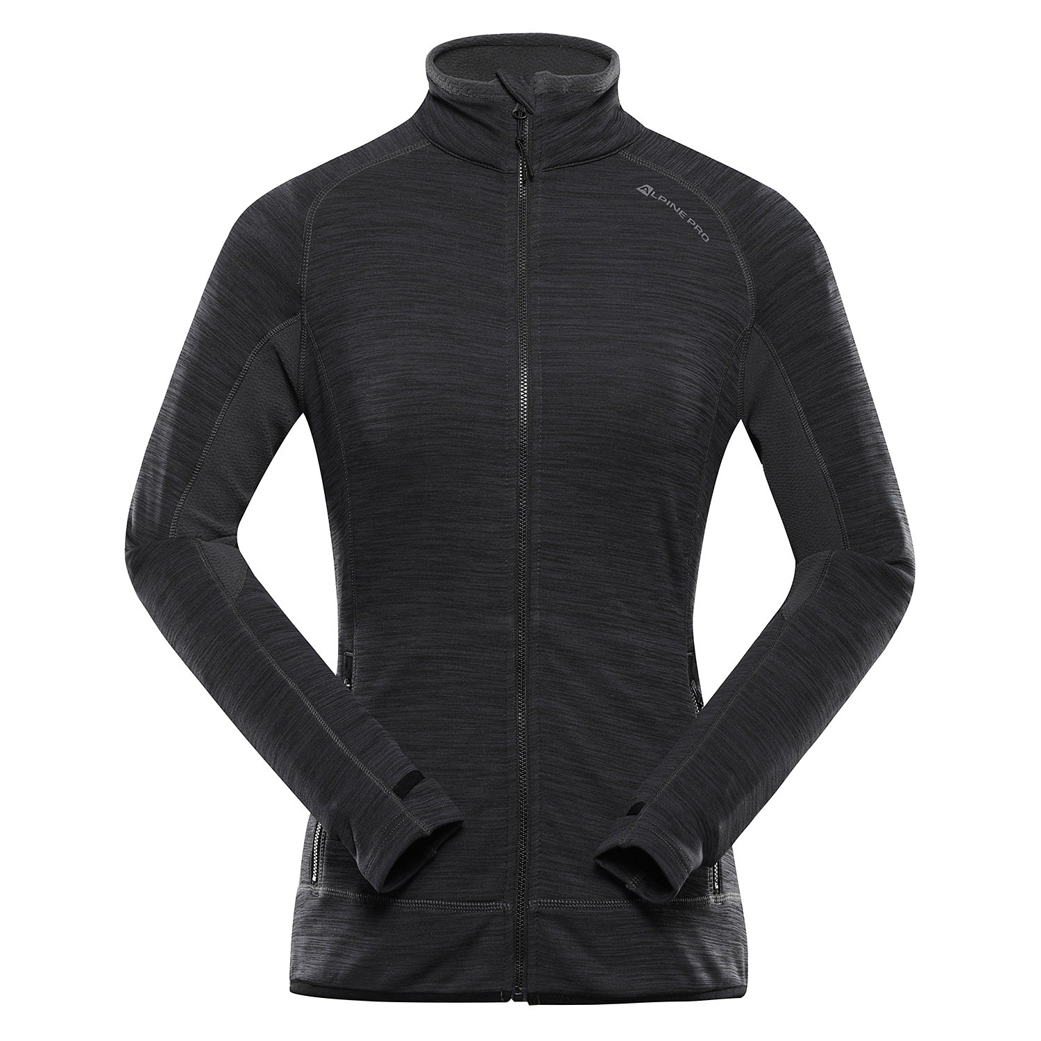 Dámská rychleschnoucí mikina s cool-dry ALPINE PRO ONNECA black L-L