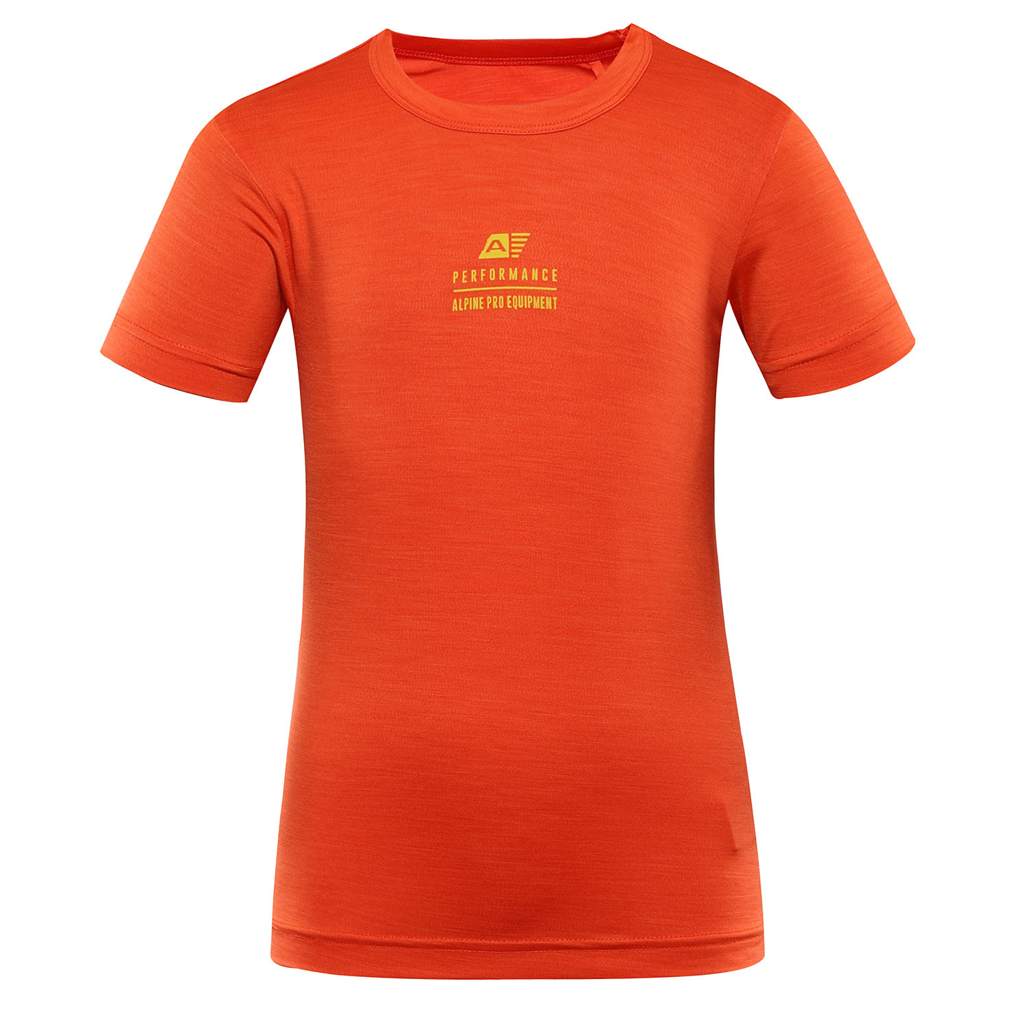 Dětské rychleschnoucí triko ALPINE PRO BASIKO spicy orange 128-134