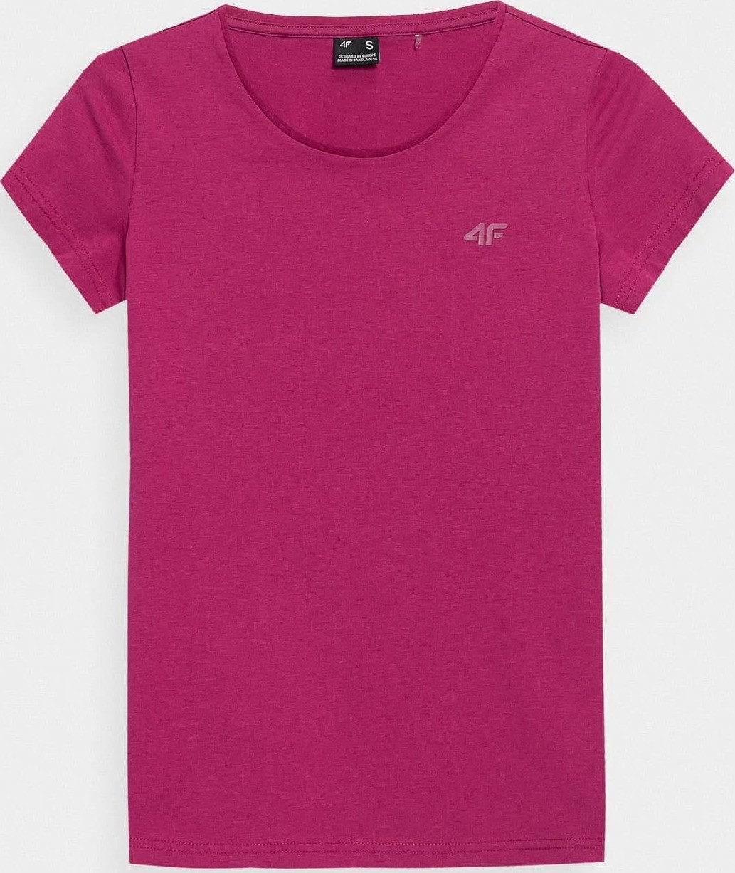 Dámské tričko 4F H4Z22-TSD350 tmavě růžové Růžová XS