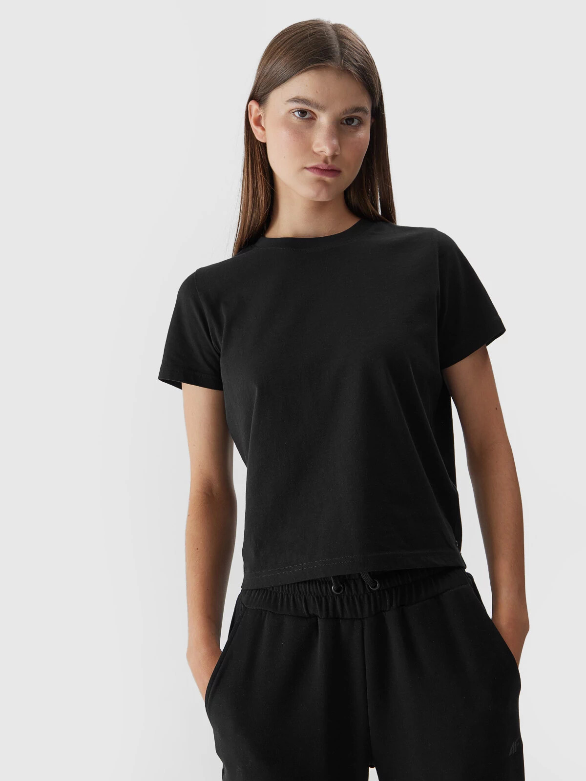 Dámské tričko z organické bavlny 4FWAW23TTSHF1169-20S černé - 4F M