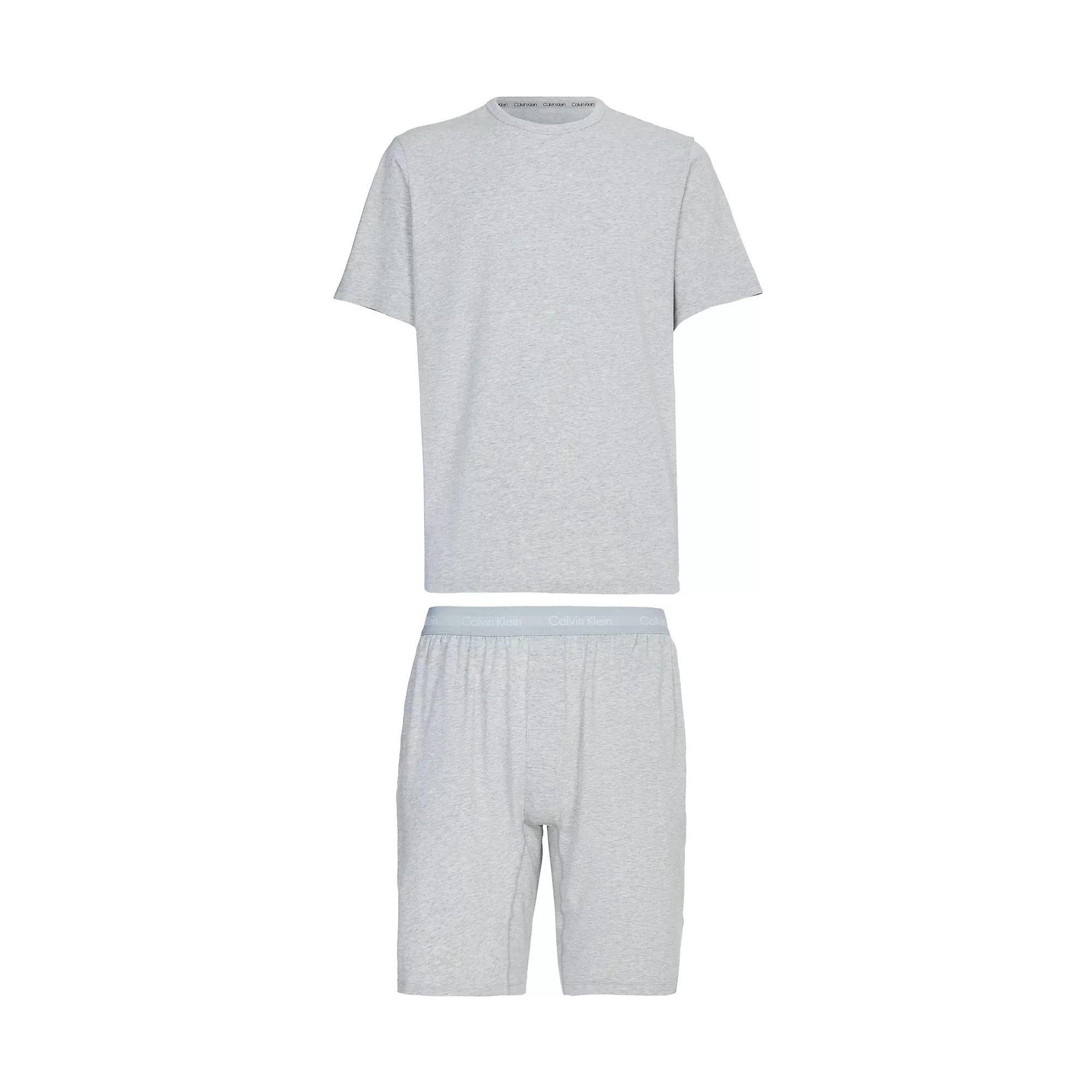 Spodní prádlo Pánské pyžamo S/S SHORT SET 000NM2428EP7A - Calvin Klein XL