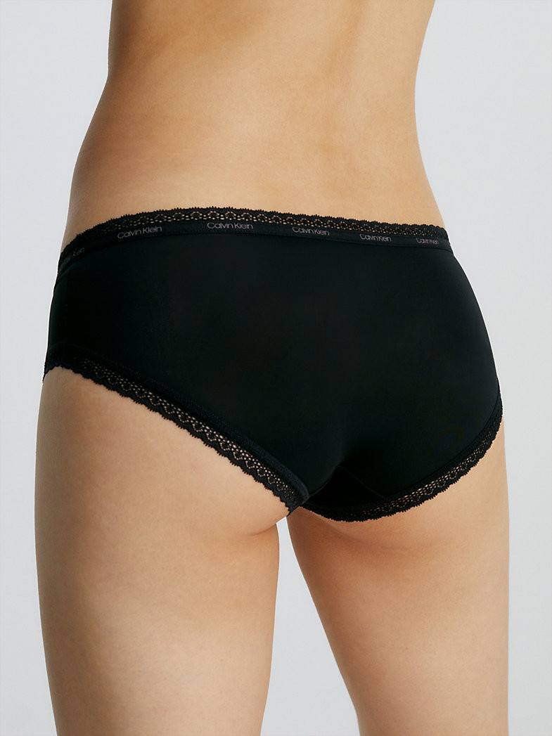 Dámské kalhotky Hipster Panty Bottoms Up 000QD3767EUB1 černá - Calvin Klein XS