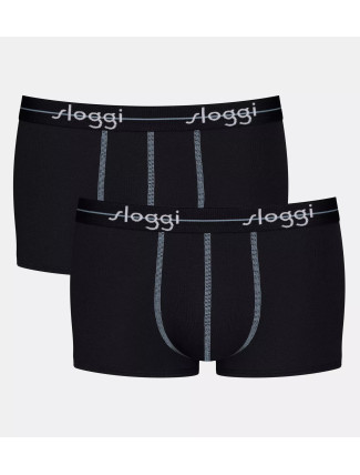 Pánské boxerky Start Hipster C2P box - BLACK - černé 0004 - SLOGGI