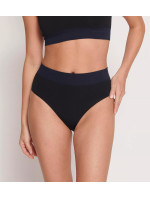 Dámské kalhotky EVER Infused Aloe High waist - BLACK - černé 0004 - SLOGGI