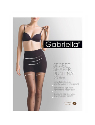 Dámské punčochové kalhoty Gabriella 680 Secret Shaper Puntina 20 den 5-XL