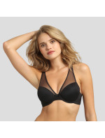 Vyztužená podprsenka s kosticemi DIM GENEROUS INVISIBLE UNDERWIRE PADDED BRA - DIM - černá