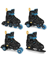 Spokey Quattro 4IN1 inline brusle SPK-943434 velikost 38-41 BK/DBL