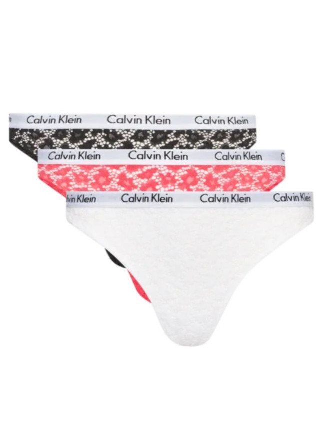 Calvin Klein 3-ack W 000QD3926E dámské spodní prádlo