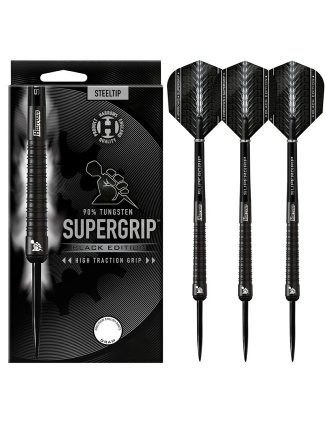 Harrows Supergrip Black 90% steeltip SupergripBlack90% šipky