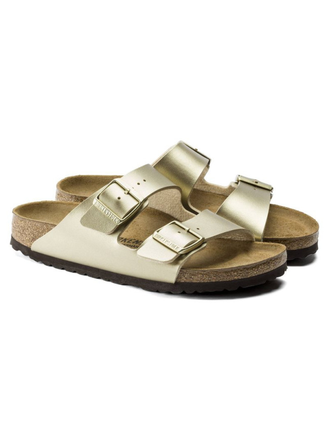 Dámské žabky Birkenstock Arizona Birko-Flor Gold regular wide (1016110)