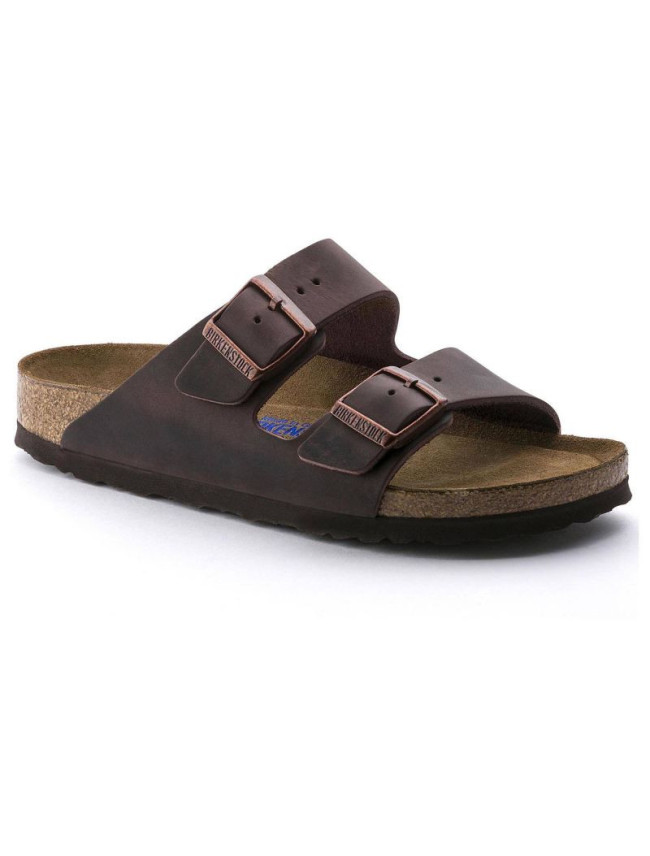 Dámské žabky Birkenstock Arizona Soft Footbed Oiled Leather Habana narrow (0452763)