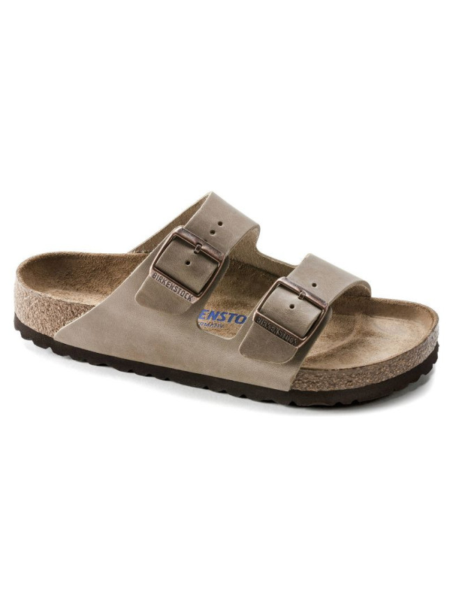 Birkenstock Arizona Soft Footbed Oiled Leather Tabacco Brown úzké žabky pro muže/dámy (0552813)