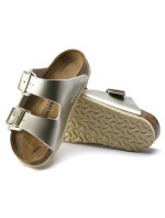 Dívčí žabky Birkenstock Arizona Kids Birko-Flor Electric Metallic Gold narrow (1014841)