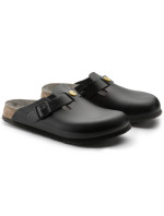 Birkenstock dámské dřeváky Boston ESD Black z přírodní kůže zdravotní žabky úzké úzké (0061368)