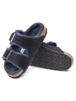 Birkenstock Arizona VL Shearling Midnight zateplené žabky semišová kůže široké regular (1020592)