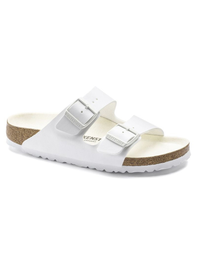 Birkenstock dámské/pánské žabky Birkenstock Arizona Birko-Flor Regular wide-foot for summer white (1019061)