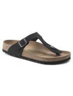 Birkenstock Gizeh Birko-Flor women's Narrow Black žabky pro úzkou nohu vegan black (1020487) dámské