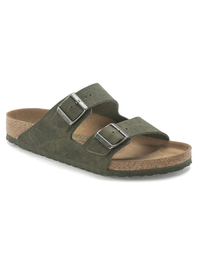 Žabky Birkenstock Arizona Vegan Microfaser Regular dámské-mužské Desert Dust Thyme wide foot vegan (1024550)