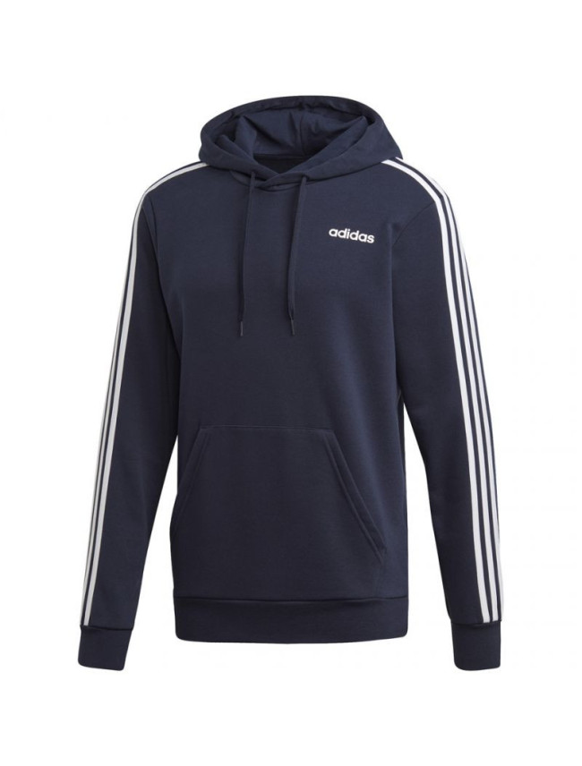 Adidas Essentials 3 Stripes Pullover French Terry mikina černá M DU0499