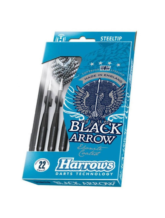 Šipky Harrows Black Arrow Steeltip HS-TNK-000013143