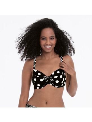 Style Leandra Top Bikini - horní díl 8810-1 černobílá - RosaFaia