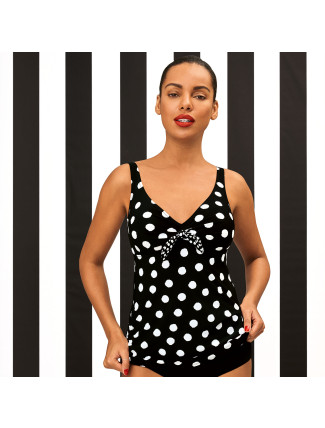 Style Alina Top tankini - horní díl 8860-1 černobílá - RosaFaia