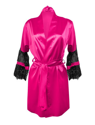 DKaren Housecoat Beatrice Dark Pink