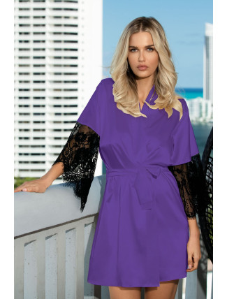 DKaren Housecoat Dagmara Violet