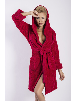 DKaren Housecoat Diana Raspberry