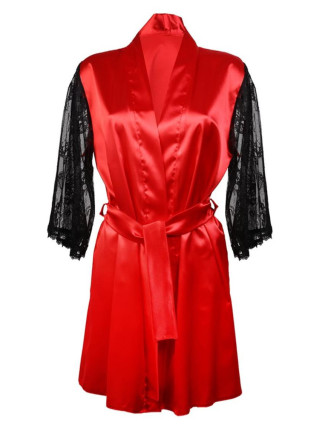 DKaren Housecoat Elizabeth Red