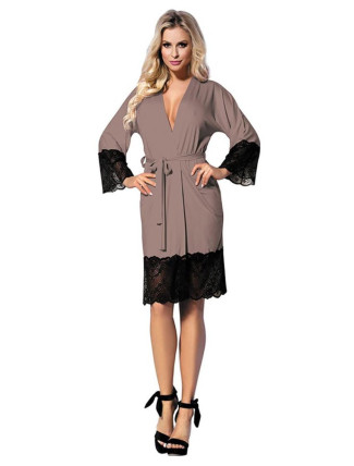 DKaren Housecoat Jasmin Cappuccino